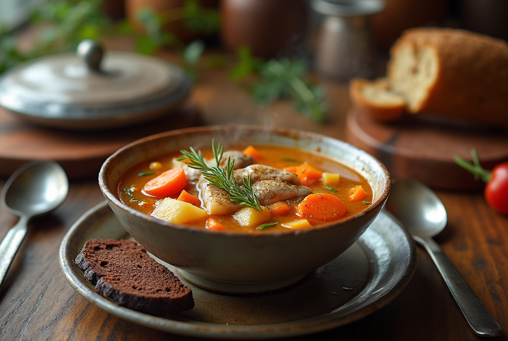 Russian fish soup