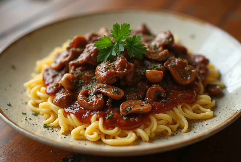 Russian Beef Stroganoff