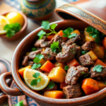 Moroccan beef tagine