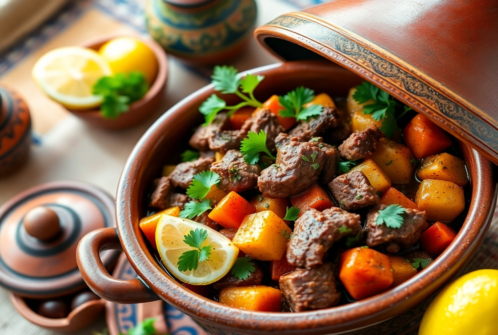 Moroccan beef tagine