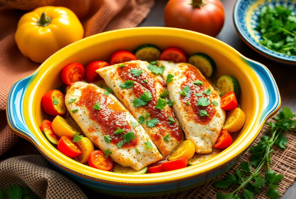 Moroccan Baked Fish